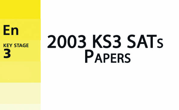 2003 KS3 Year 9 SATs Past Papers 1 2003 KS3 Year 9 SATs Past Papers