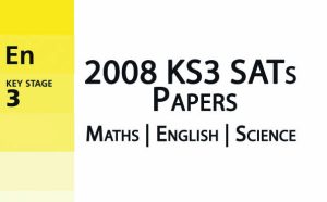 2008 ks3 sats papers maths english science cover