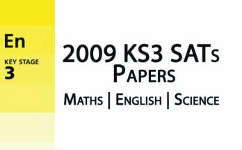 2009 KS3 Year 9 SATs Past Papers 2 2009 KS3 Year 9 SATs Past Papers
