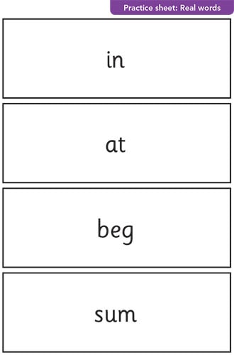 2012 Phonics Screening Check practice material