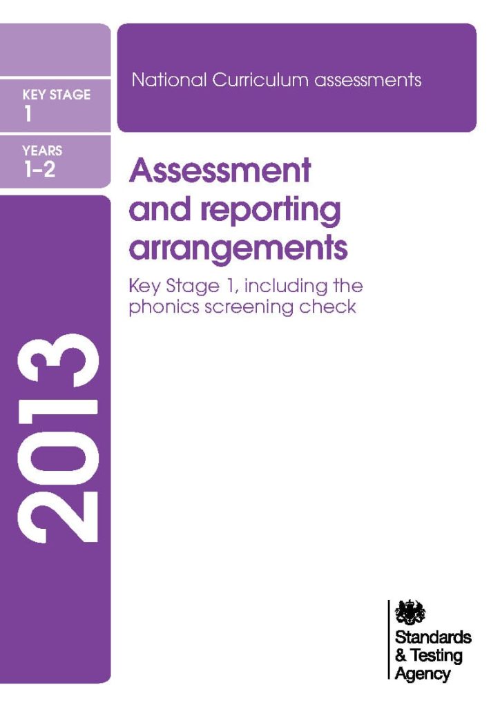 2013 phonics check Assessment and reporting arrangements​