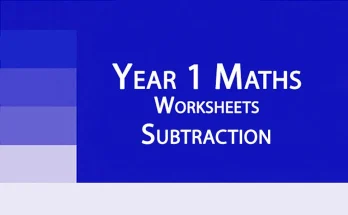Year 1 Maths Worksheets Subtraction