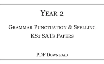 KS1 Grammar Punctuation & Spelling SATs Papers